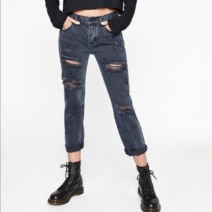 PacSun Idol Black Boyfriend Jeans